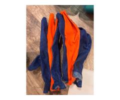 Neoprene Scuba Diving Gloves - Blue and Orange